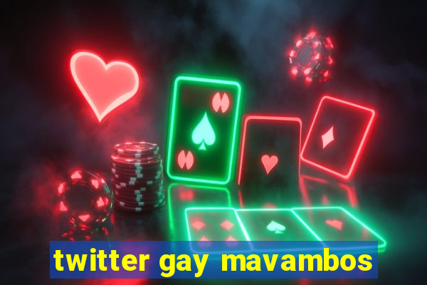 twitter gay mavambos