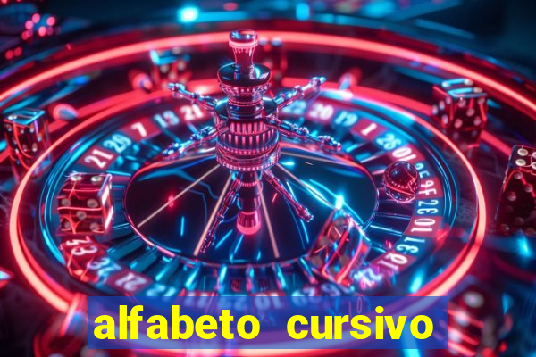 alfabeto cursivo pontilhado para imprimir pdf