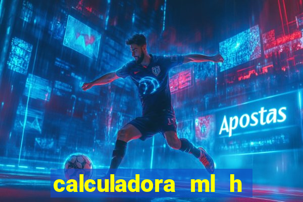 calculadora ml h para mcg kg min